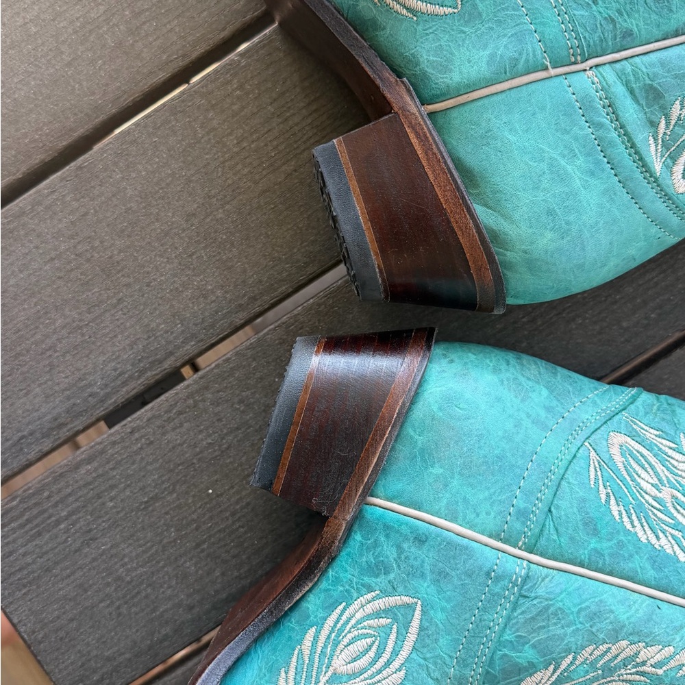 Circle G Bright Turquoise Boot size 7 - Picture 4 of 6